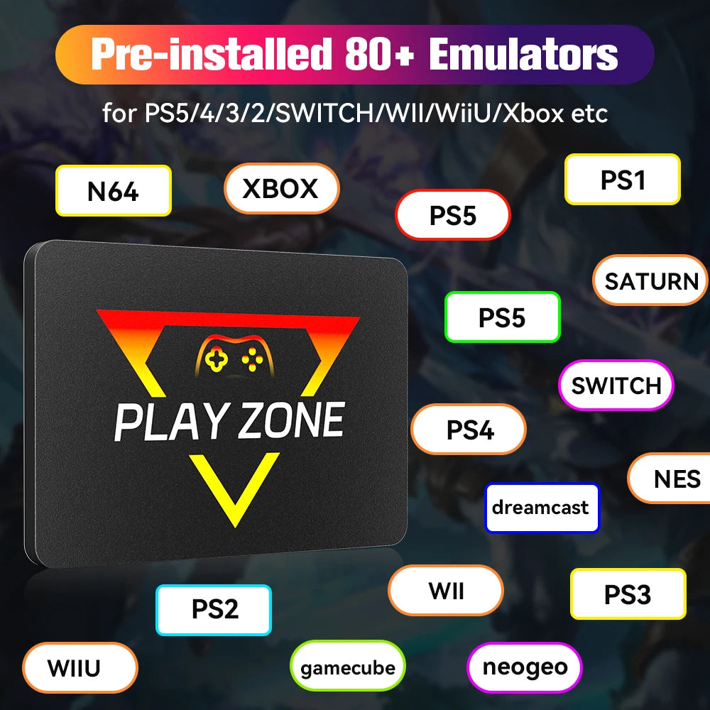 Hyper Base Play Zone 1T | 80+ emulators & 16191 games (PS5/4/3/2/XBOX/SWITCH etc) |